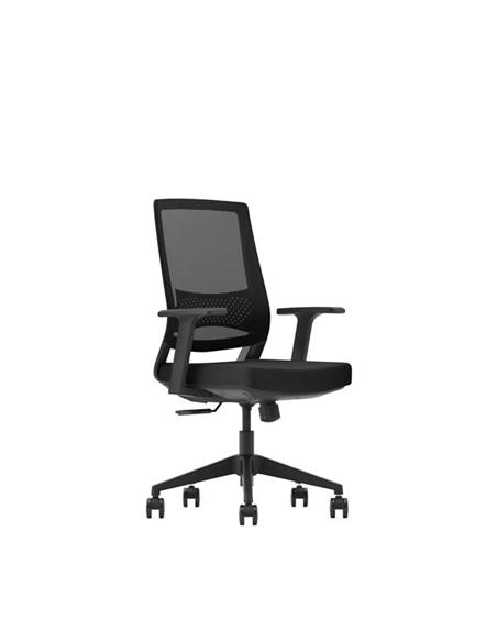 SILLA OFICINA CROMAD SENIOR SE2000 NEGRO IGNIFUGA