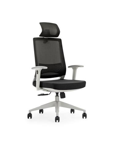 SILLA OFICINA CROMAD SENIOR SE3000 NEGRO/GRIS IGNIFUGA