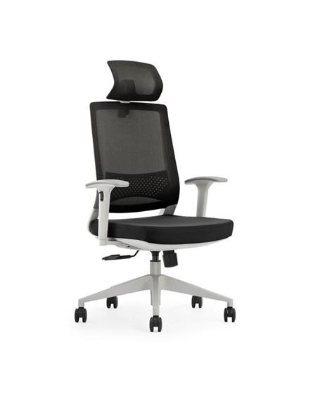 SILLA OFICINA CROMAD SENIOR SE3000 NEGRO/GRIS IGNIFUGA