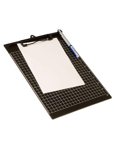 TABLERO CON PINZA A4 OFFICE-BOX PP NEGRO RIGIDO