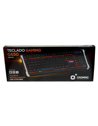 TECLADO CROMAD GAMING G550 USB 2.0 NEGRO