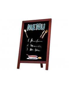 PIZARRA LIDERPAPEL UNA CARA NEGRO CABALLETE 55x85cm