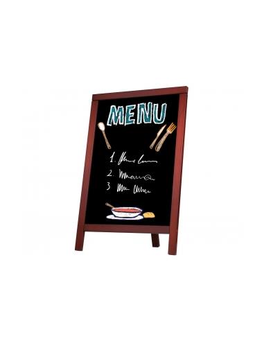 PIZARRA LIDERPAPEL UNA CARA NEGRO CABALLETE 55x85cm