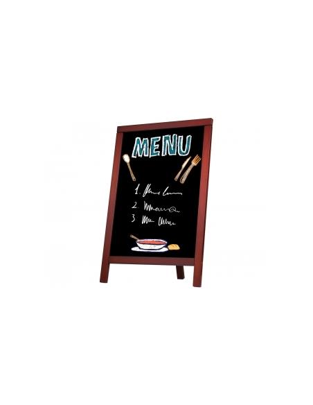 PIZARRA LIDERPAPEL UNA CARA NEGRO CABALLETE 55x85cm