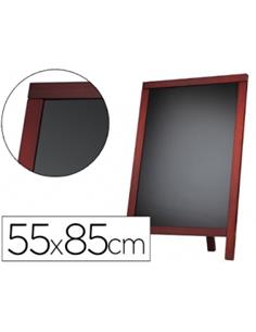 PIZARRA LIDERPAPEL UNA CARA NEGRO CABALLETE 55x85cm 2