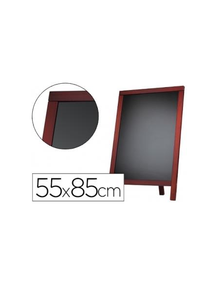 PIZARRA LIDERPAPEL UNA CARA NEGRO CABALLETE 55x85cm