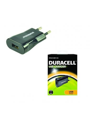 ADAPTADOR DURACELL CARGADOR USB 5V 1A NEGRO