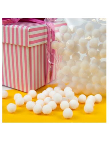 POMPONES ARTEMOL 15mm 45uds BLANCO