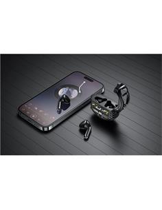 AURICULAR + MICRO XO TWS G12 MAGIC GAME + BASE CARGA BT NEGRO 2