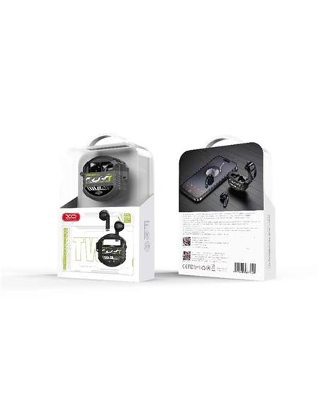 AURICULAR + MICRO XO TWS G12 MAGIC GAME + BASE CARGA BT NEGRO