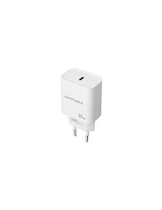 ADAPTADOR NANO CABLE CARGADOR USB-C 30W 3A BLANCO