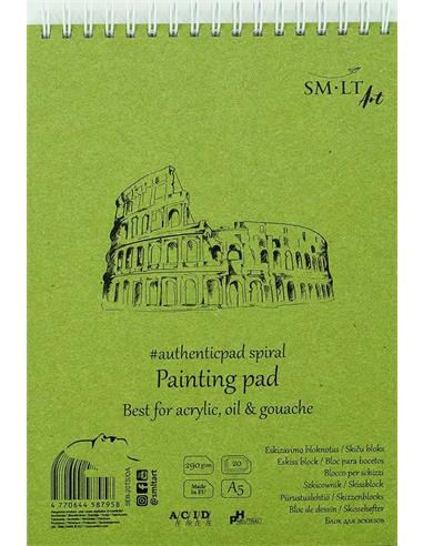 BLOC PAPEL SMLTART PAINTING PAD 20H A5 290g ACRILICO-OLEO-TEMPERA
