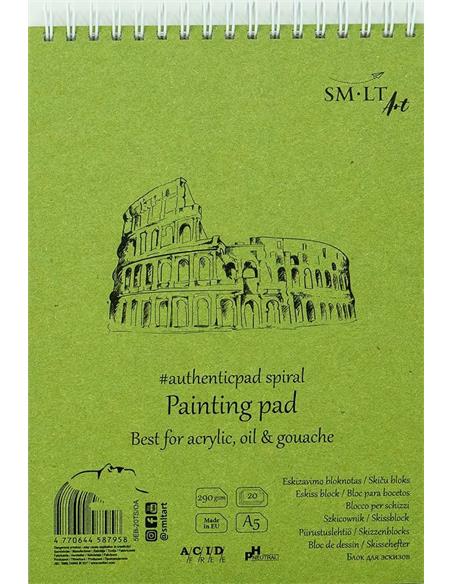 BLOC PAPEL SMLTART PAINTING PAD 20H A5 290g ACRILICO-OLEO-TEMPERA