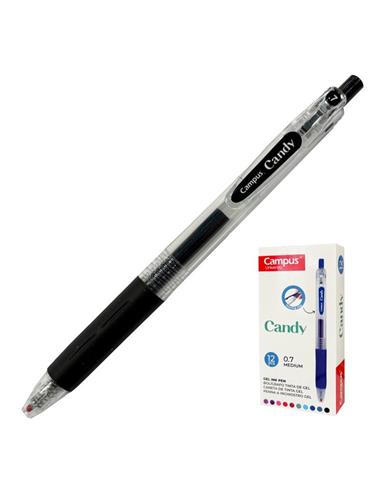 BOLIGRAFO CAMPUS CANDY GEL MEDIUM 0.7mm NEGRO
