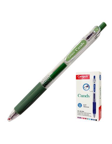 BOLIGRAFO CAMPUS CANDY GEL MEDIUM 0.7mm VERDE