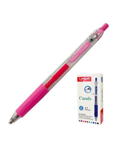 BOLIGRAFO CAMPUS CANDY GEL MEDIUM 0.7mm ROSA