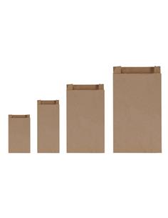 BOLSA KRAFT 15X8X20 CM ASAS MARRON