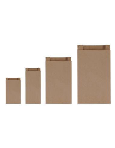 BOLSA KRAFT 15X8X20 CM ASAS MARRON