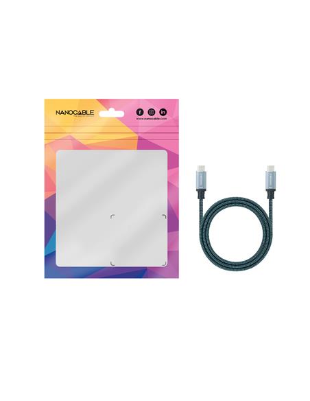CABLE NANO CABLE USB-C A USB-C 100W 5A 3.2 GEN2x2 3m BLANCO