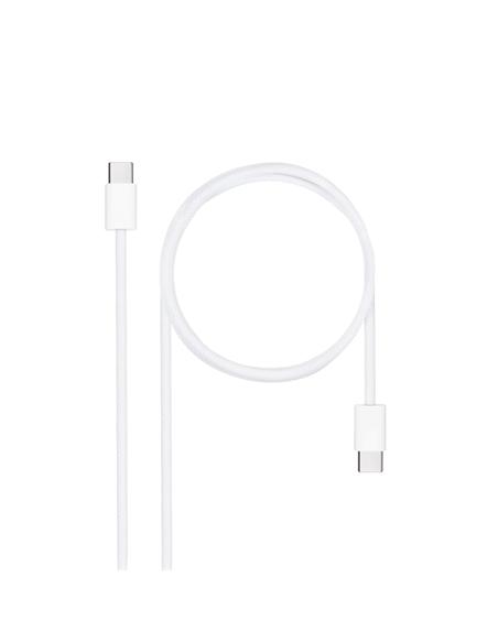 CABLE NANO CABLE USB-C A USB-C 60W 3A 2m BLANCO