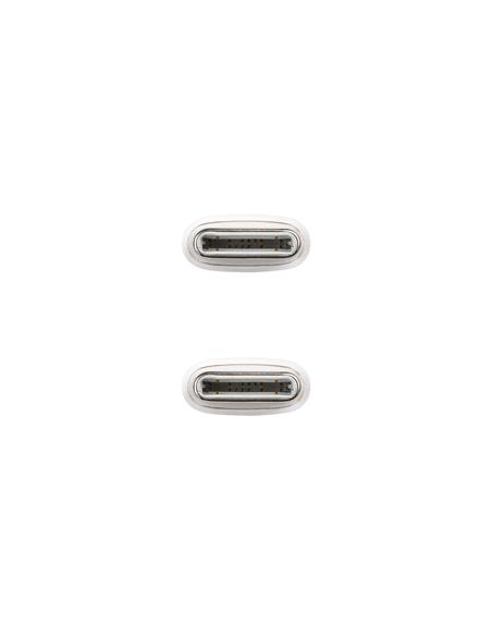 CABLE NANO CABLE USB-C A USB-C 60W 3A 2m BLANCO