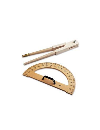 COMPAS FAIBO PIZARRA 42cm MADERA HAYA