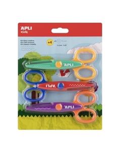 TIJERA ESCOLAR APLI PARA MOLDEAR 13,5cm SET 3ud