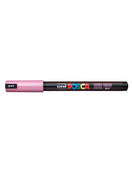 ROTULADOR UNI-POSCA 0.7mm ROSA METALICO PC-1MR