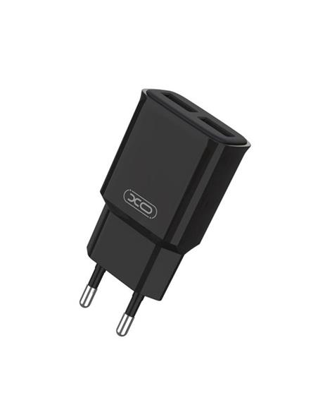 ADAPTADOR XO CARGADOR L92C 2xUSB-A 5V 2.4A NEGRO
