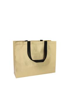 BOLSA LINEA TRENDY CUQUI 29X10X36 CM ASAS METALICO ORO