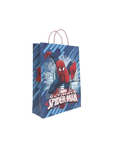 BOLSA REGALO BASIKA 32x24X10cm SPIDERMAN "S"