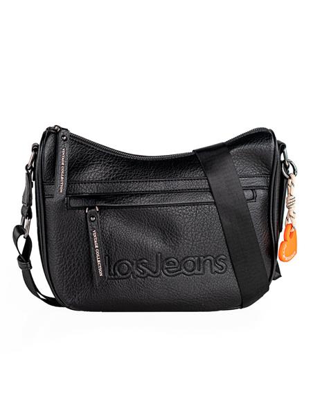 BOLSO BANDOLERA LOIS JEANS CAMDEN CURVO NEGRO