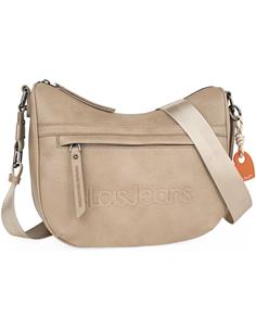 BOLSO BANDOLERA LOIS JEANS CAMDEN CURVO BEIGE