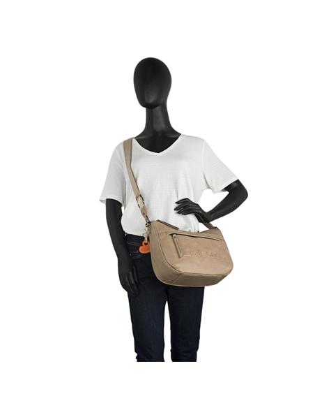 BOLSO BANDOLERA LOIS JEANS CAMDEN CURVO BEIGE