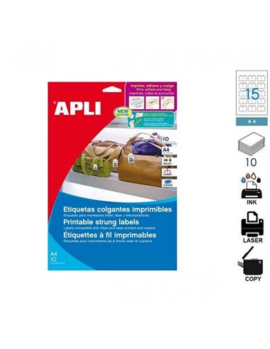 ETIQUETA APLI COLGANTE IMPRIMIBLES 28X43mm 10H