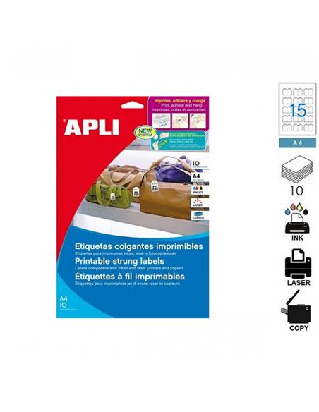 ETIQUETA APLI COLGANTE IMPRIMIBLES 28X43mm 10H