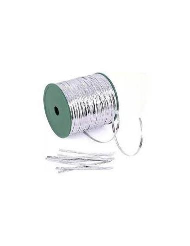 HILO REGALO ALAMBRE PLASTIFICADO PLATA 92m