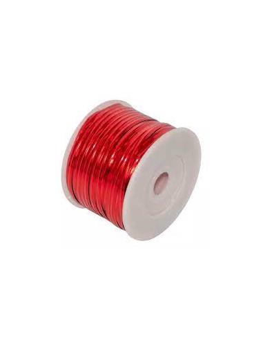 HILO REGALO ALAMBRE PLASTIFICADO ROJO 92m