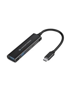 HUB CONCEPTRONIC USB-C 4 PUERTOS USB / USB-C (HUBBIES)