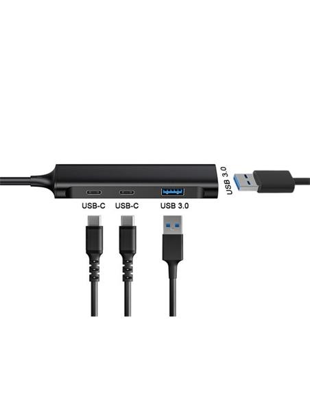 HUB CONCEPTRONIC USB-C 4 PUERTOS USB / USB-C (HUBBIES)