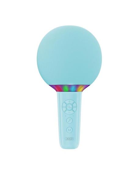 MICROFONO + ALTAVOZ XO KARAOKE BE50 LEDS AZUL