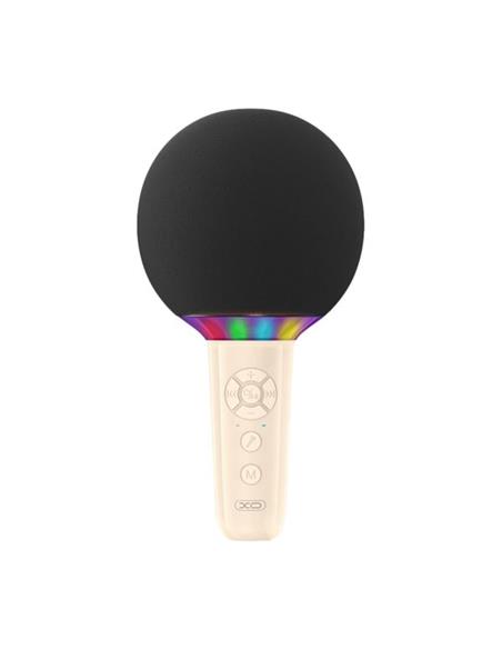 MICROFONO + ALTAVOZ XO KARAOKE BE50 LEDS BEIGE