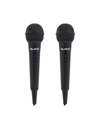 MICROFONO BIWOND 54078 ST12 KARAOKE CABLE PACK 2uds