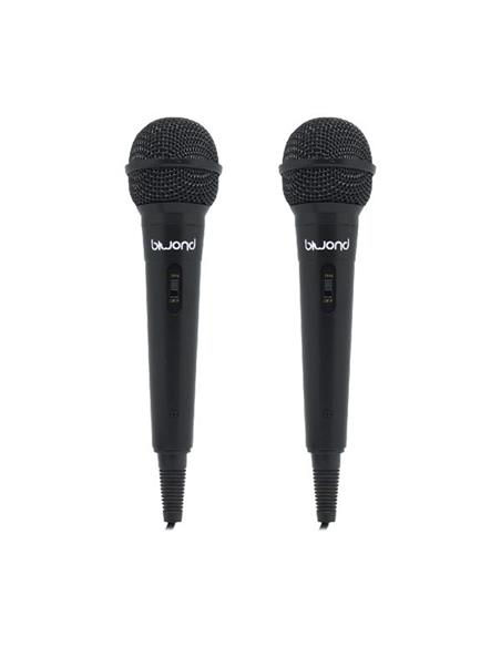 MICROFONO BIWOND 54078 ST12 KARAOKE CABLE PACK 2uds