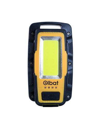LINTERNA ELBAT LED COB 600LM 8W RECARGABLE GANCHO IMÁN