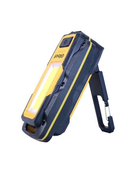 LINTERNA ELBAT LED COB 600LM 8W RECARGABLE GANCHO IMÁN