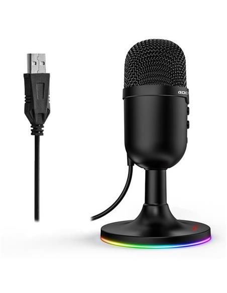MICROFONO CROMAD G13 GAMING RGB USB NEGRO