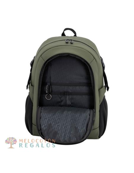 MOCHILA TANDEM CITY 46cm ADAPTABLE CUENCA VERDE