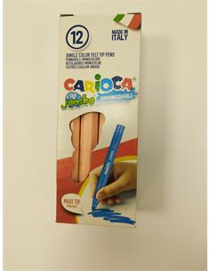 ROTULADOR CARIOCA JUMBO BOTE 12ud SALMON