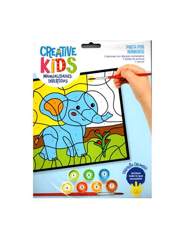 SET DE MANUALIDADES CREATIVE KIDS - PINTAR POR NUMEROS